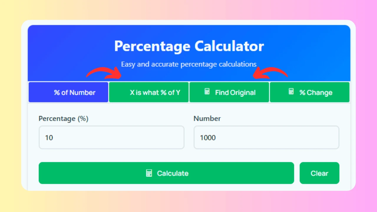 Percentage Calculator